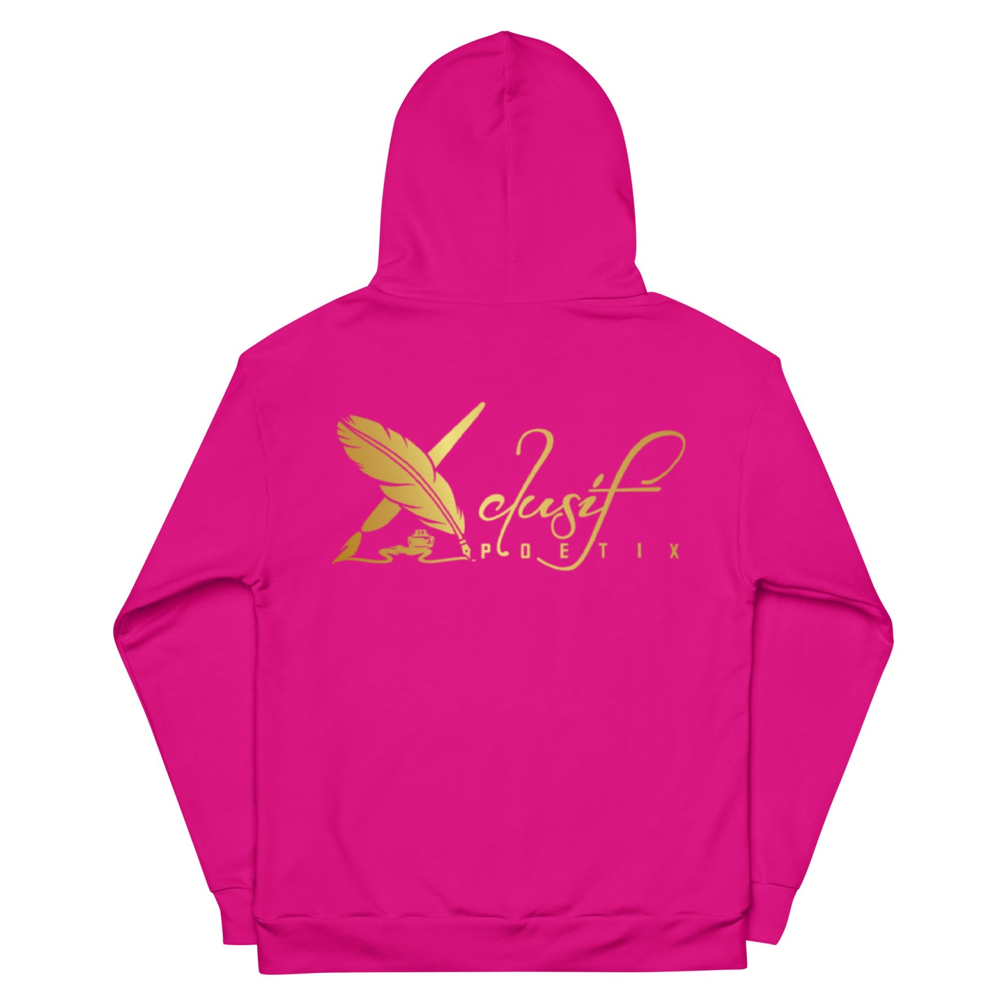 RICH BY XCLUSIF POETIX HOT PINK & GOLD Unisex Hoodie