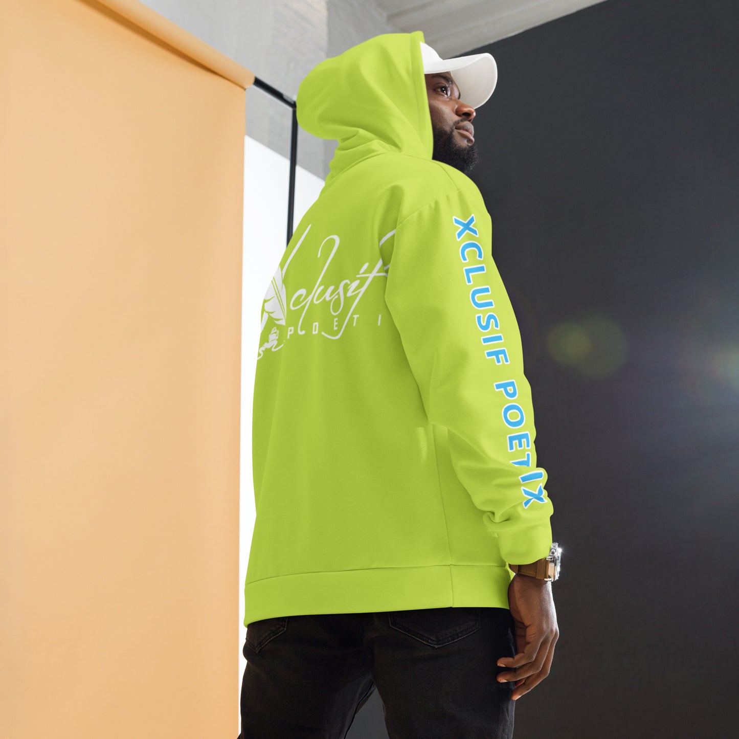 "LIVE FOR WHAT YOU LOVE" BY XCLUSIF POETIX LIGHT GREEN Unisex Hoodie