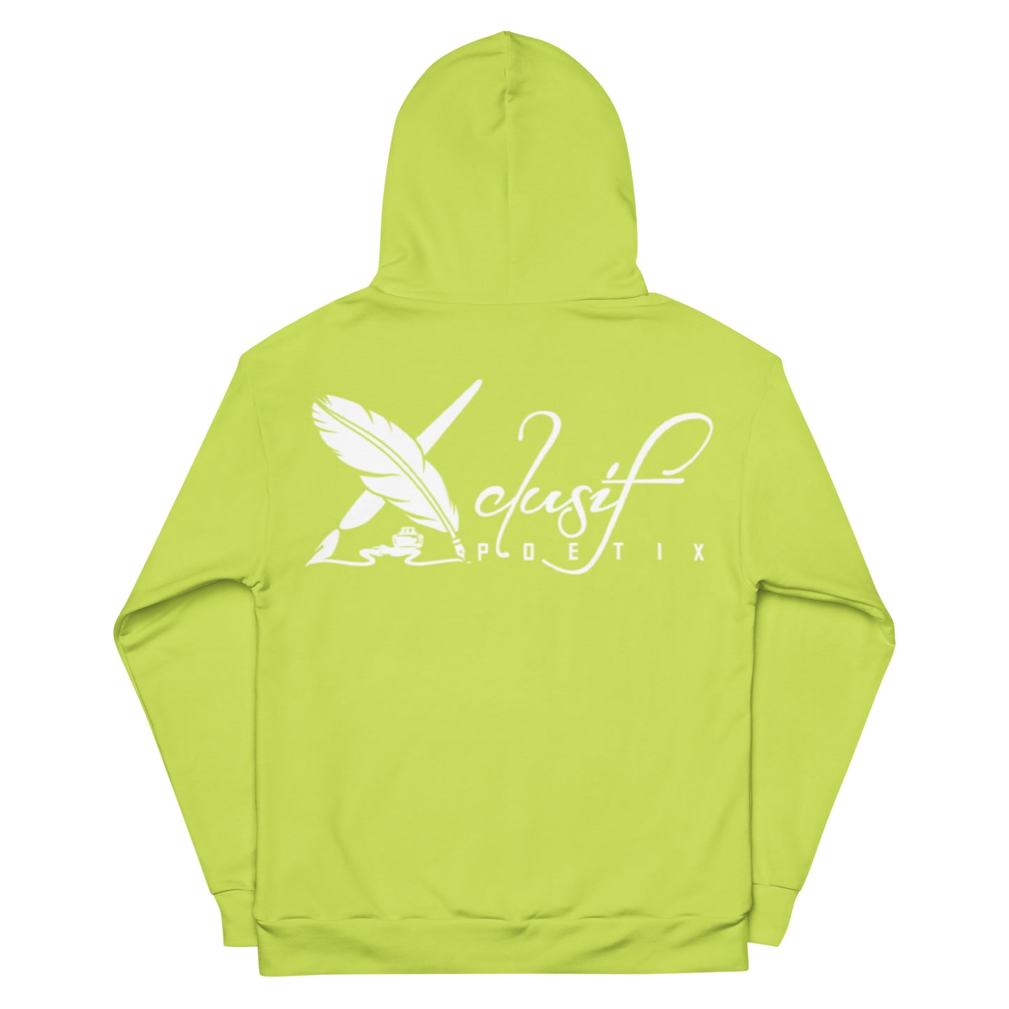 "LIVE FOR WHAT YOU LOVE" BY XCLUSIF POETIX LIGHT GREEN Unisex Hoodie