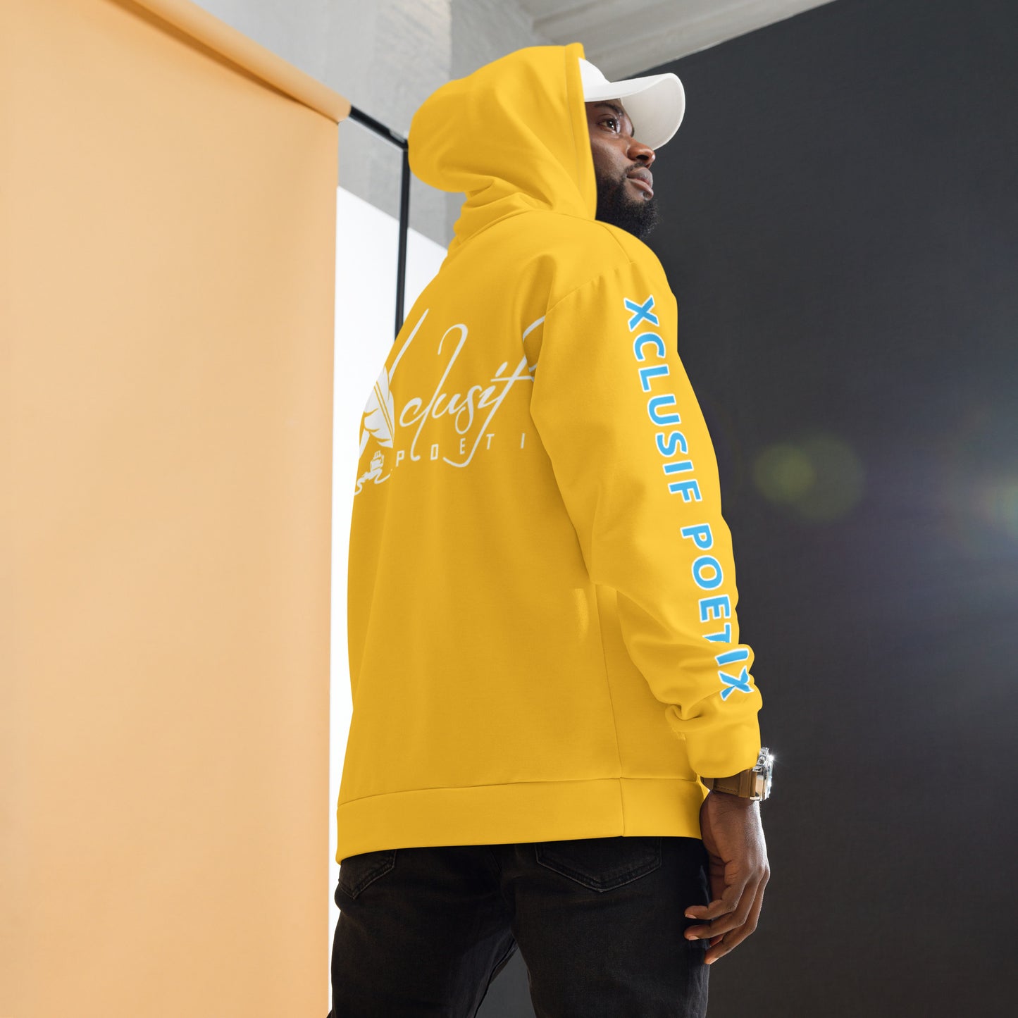 "LIVE FOR WHAT YOU LOVE" BY XCLUSIF POETIX YELLOW Unisex Hoodie