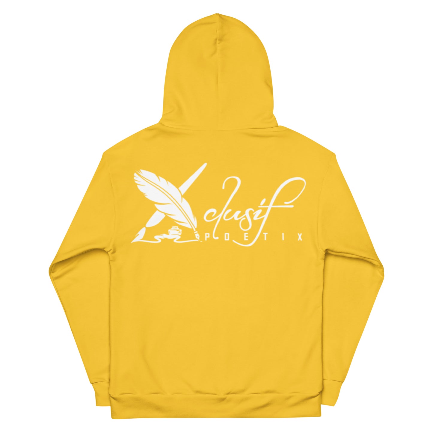 "LIVE FOR WHAT YOU LOVE" BY XCLUSIF POETIX YELLOW Unisex Hoodie