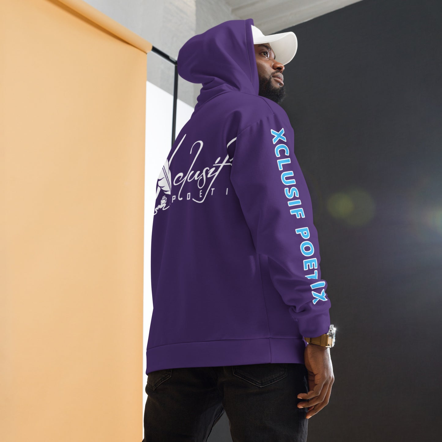 "LIVE FOR WHAT YOU LOVE" BY XCLUSIF POETIX PURPLE Unisex Hoodie