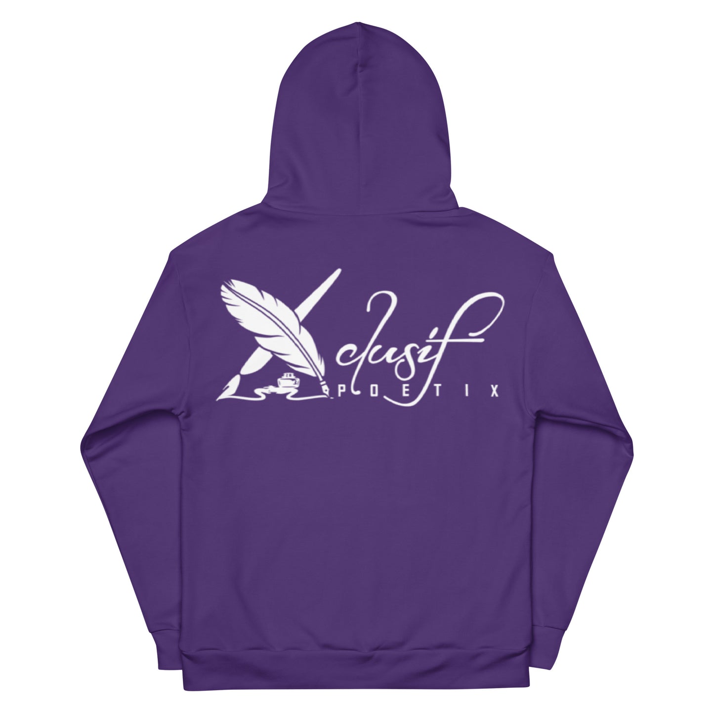 "LIVE FOR WHAT YOU LOVE" BY XCLUSIF POETIX PURPLE Unisex Hoodie