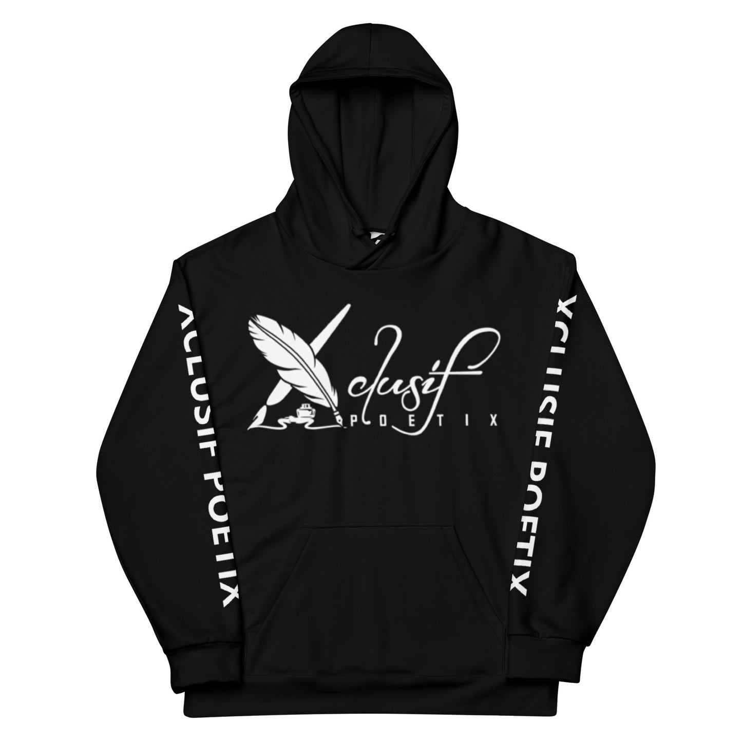 XCLUSIF POETIX BLACK & WHITE Unisex Hoodie