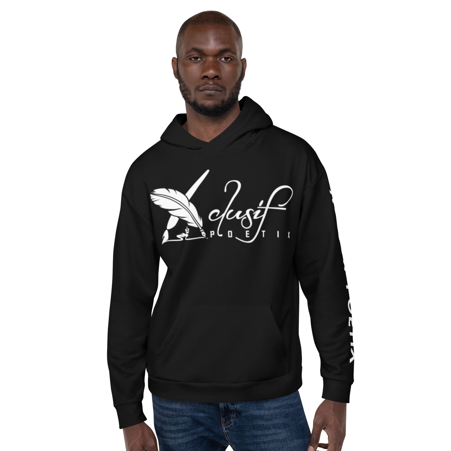 XCLUSIF POETIX BLACK & WHITE Unisex Hoodie