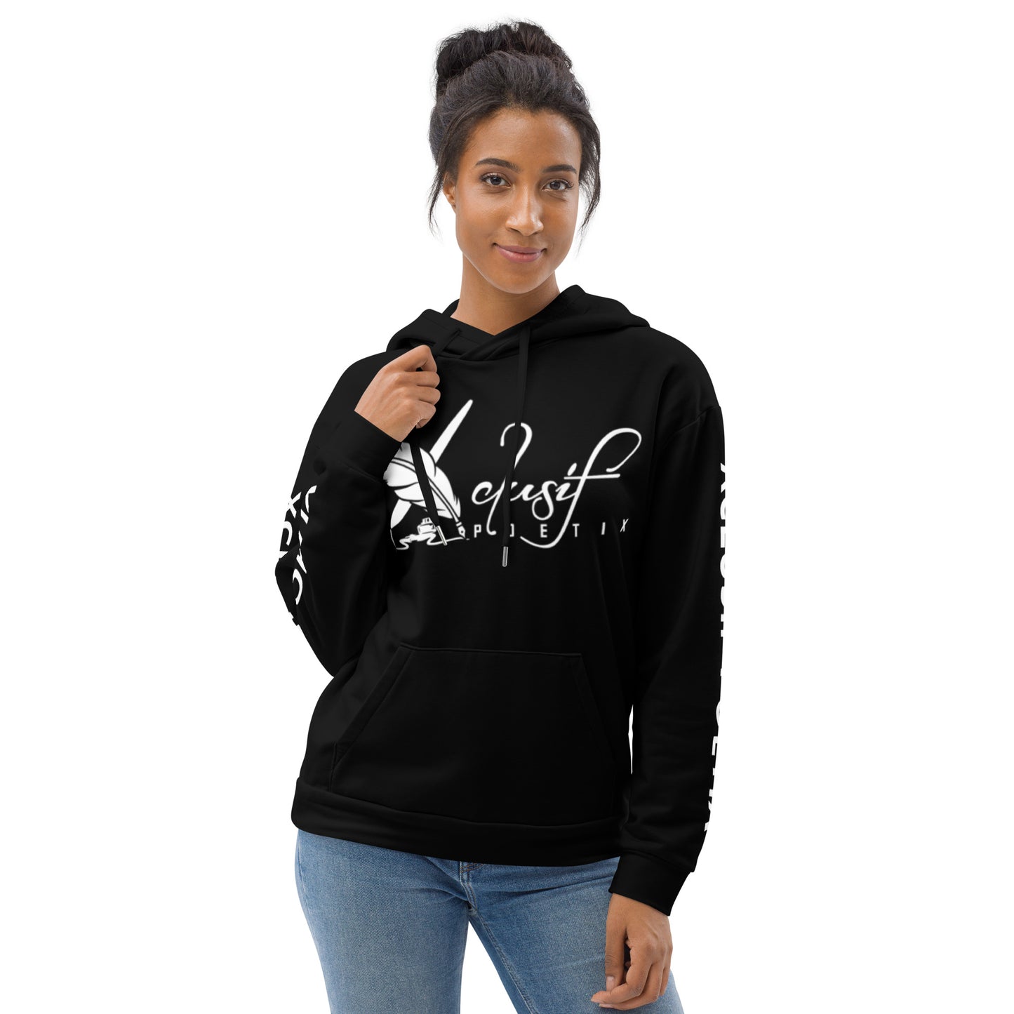 XCLUSIF POETIX BLACK & WHITE Unisex Hoodie