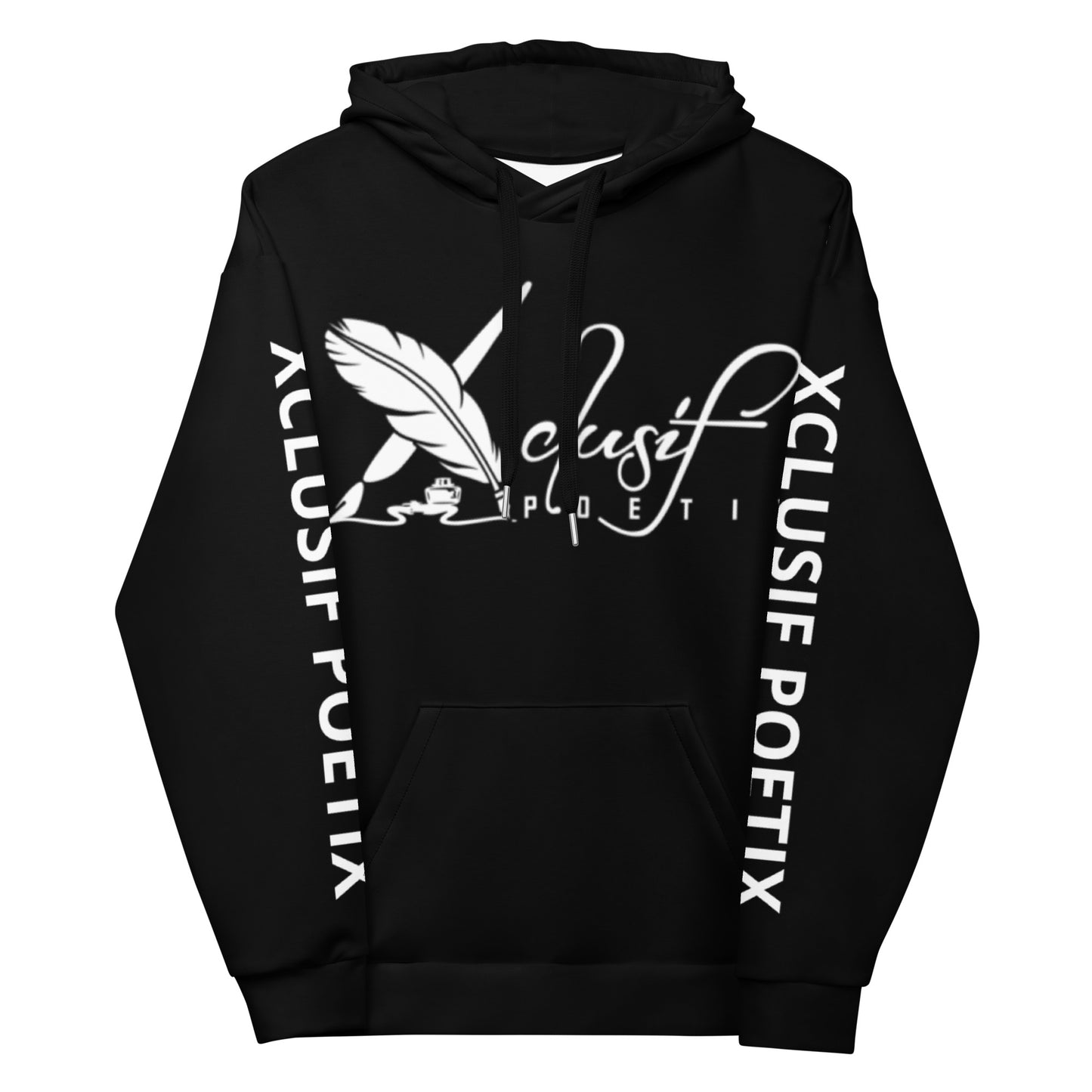 XCLUSIF POETIX BLACK & WHITE Unisex Hoodie