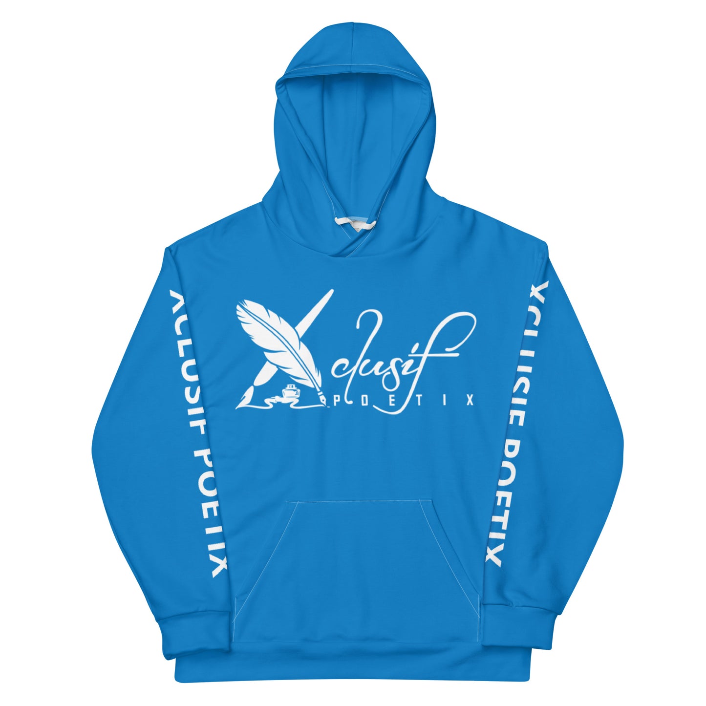 XCLUSIF POETIX BLUE & WHITE Unisex Hoodie