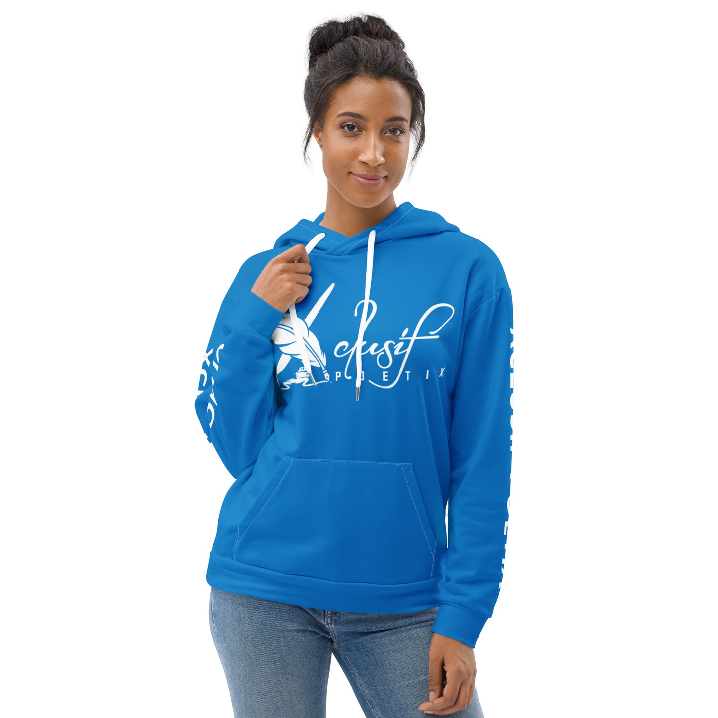 XCLUSIF POETIX BLUE & WHITE Unisex Hoodie