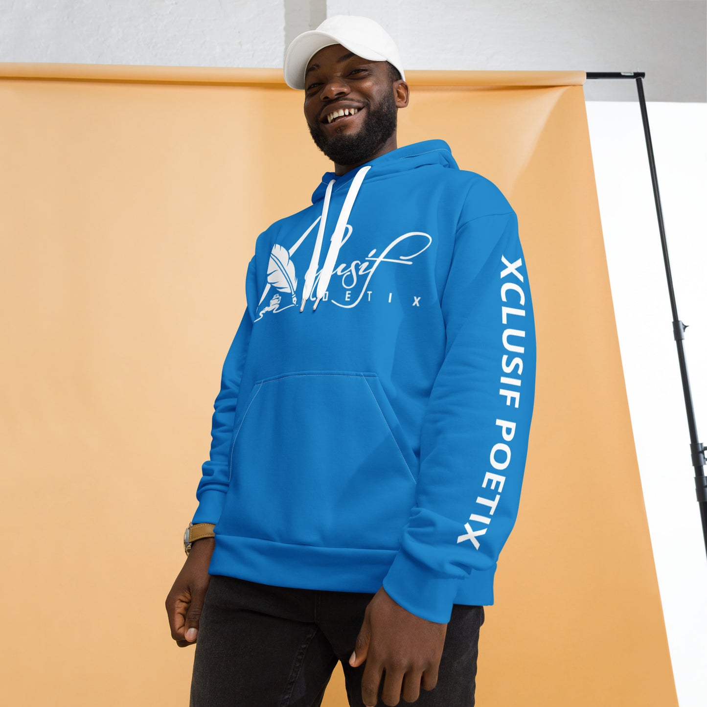 XCLUSIF POETIX BLUE & WHITE Unisex Hoodie