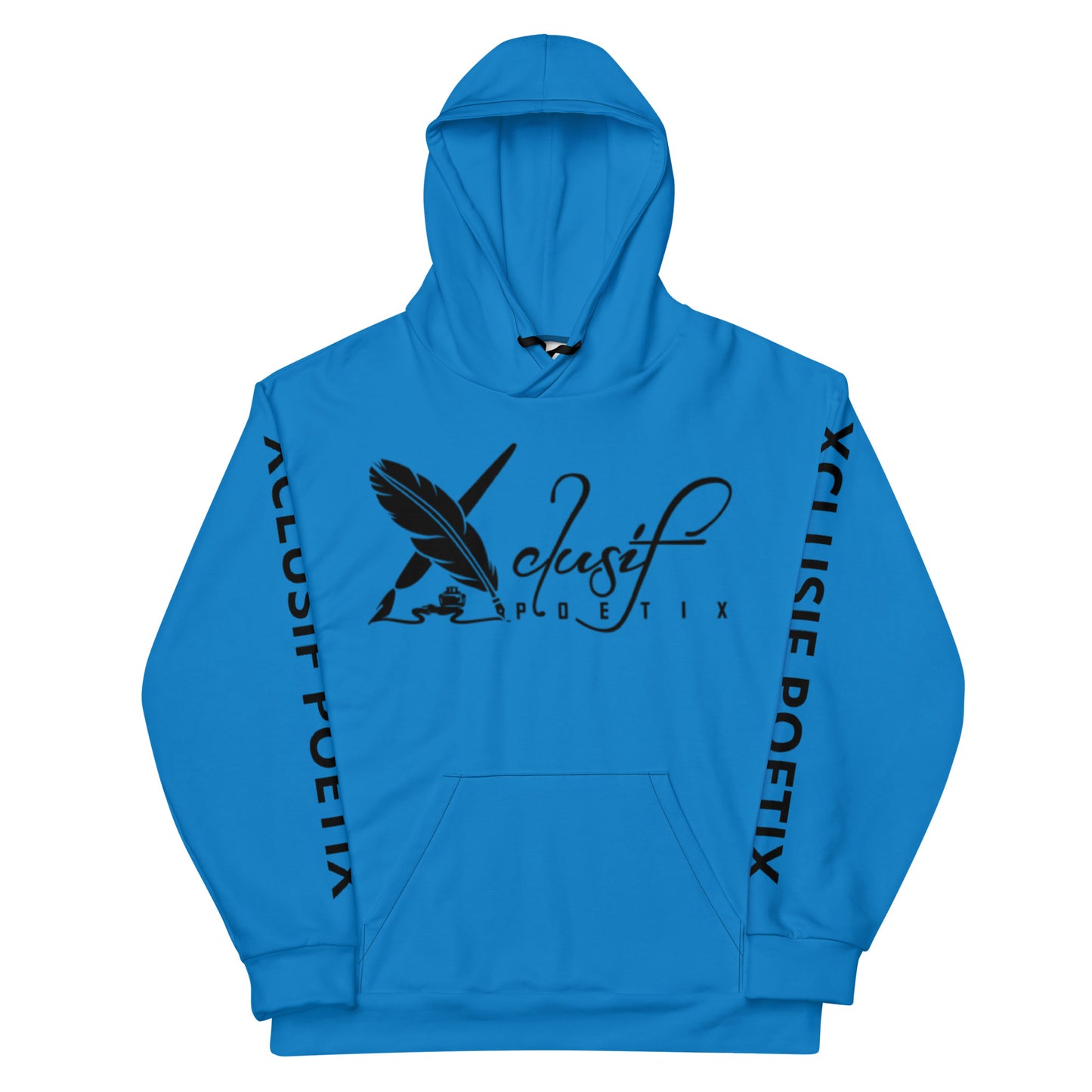 XCLUSIF POETIX BLUE & BLACK Unisex Hoodie