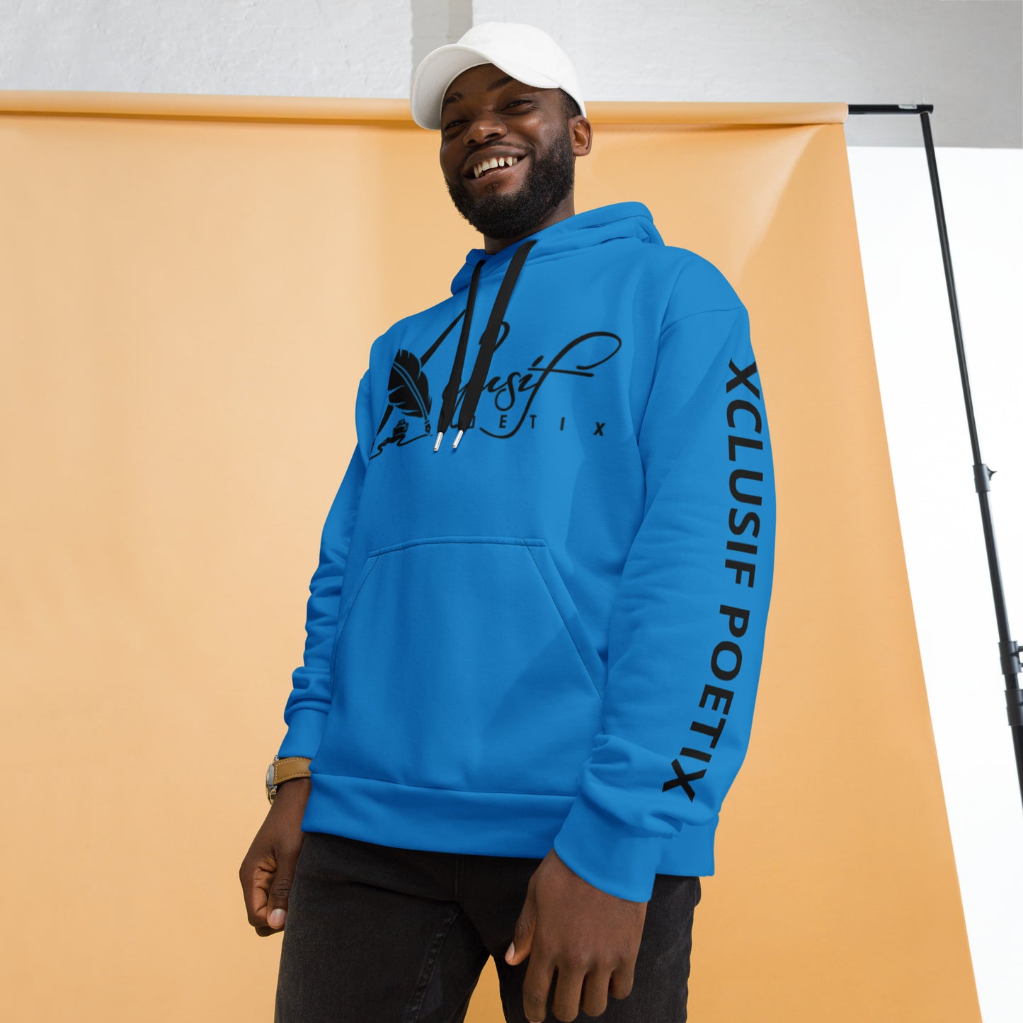 XCLUSIF POETIX BLUE & BLACK Unisex Hoodie