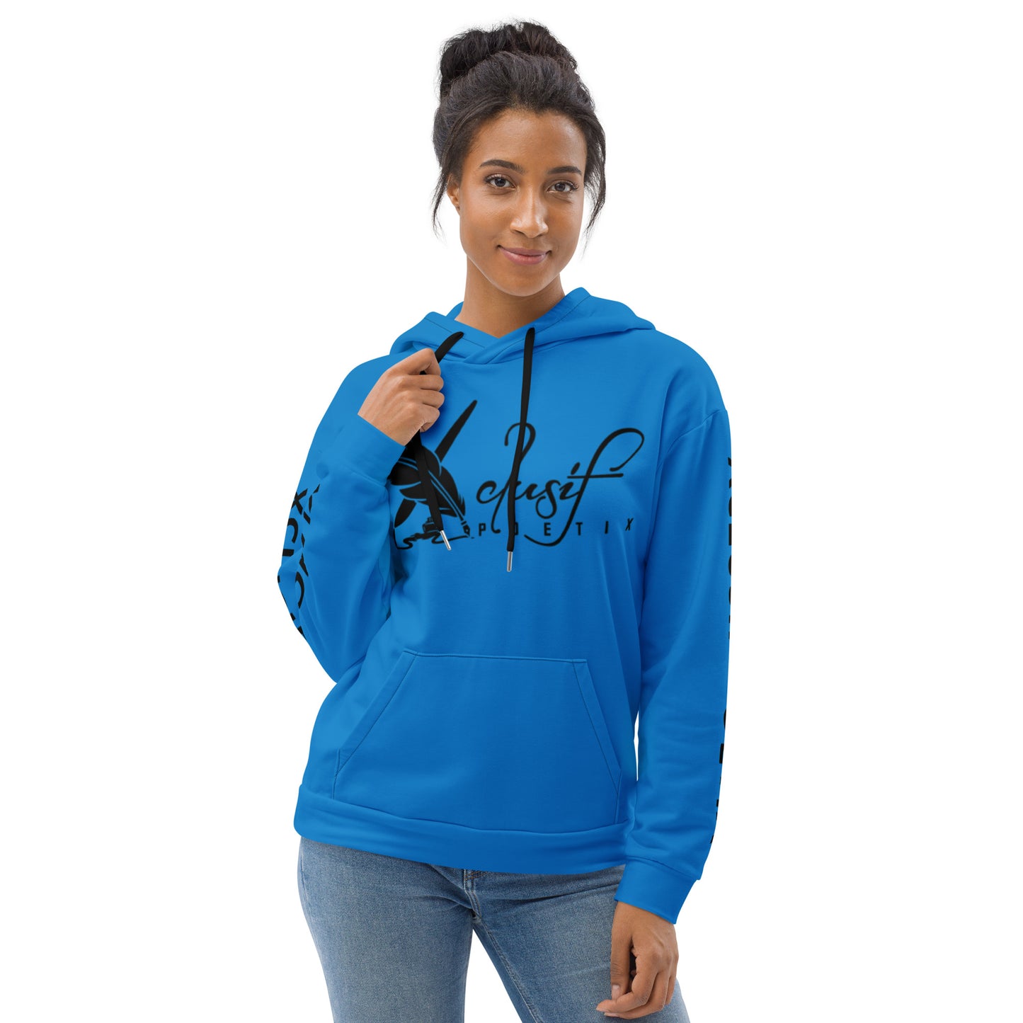 XCLUSIF POETIX BLUE & BLACK Unisex Hoodie