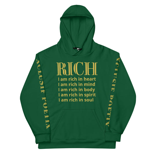 RICH BY XCLUSIF POETIX FOREST GREEN & GOLD Unisex Hoodie