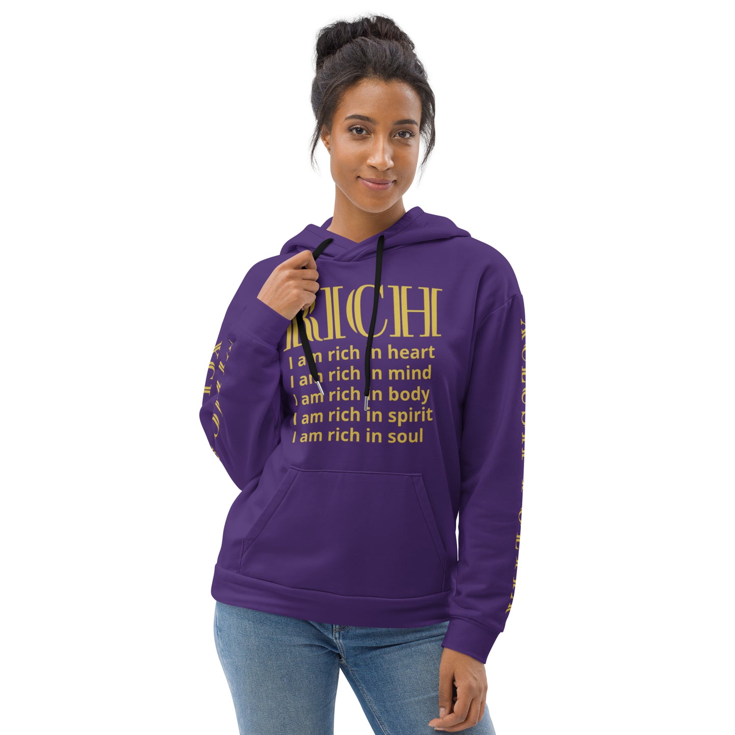 RICH BY XCLUSIF POETIX PURPLE & GOLD Unisex Hoodie