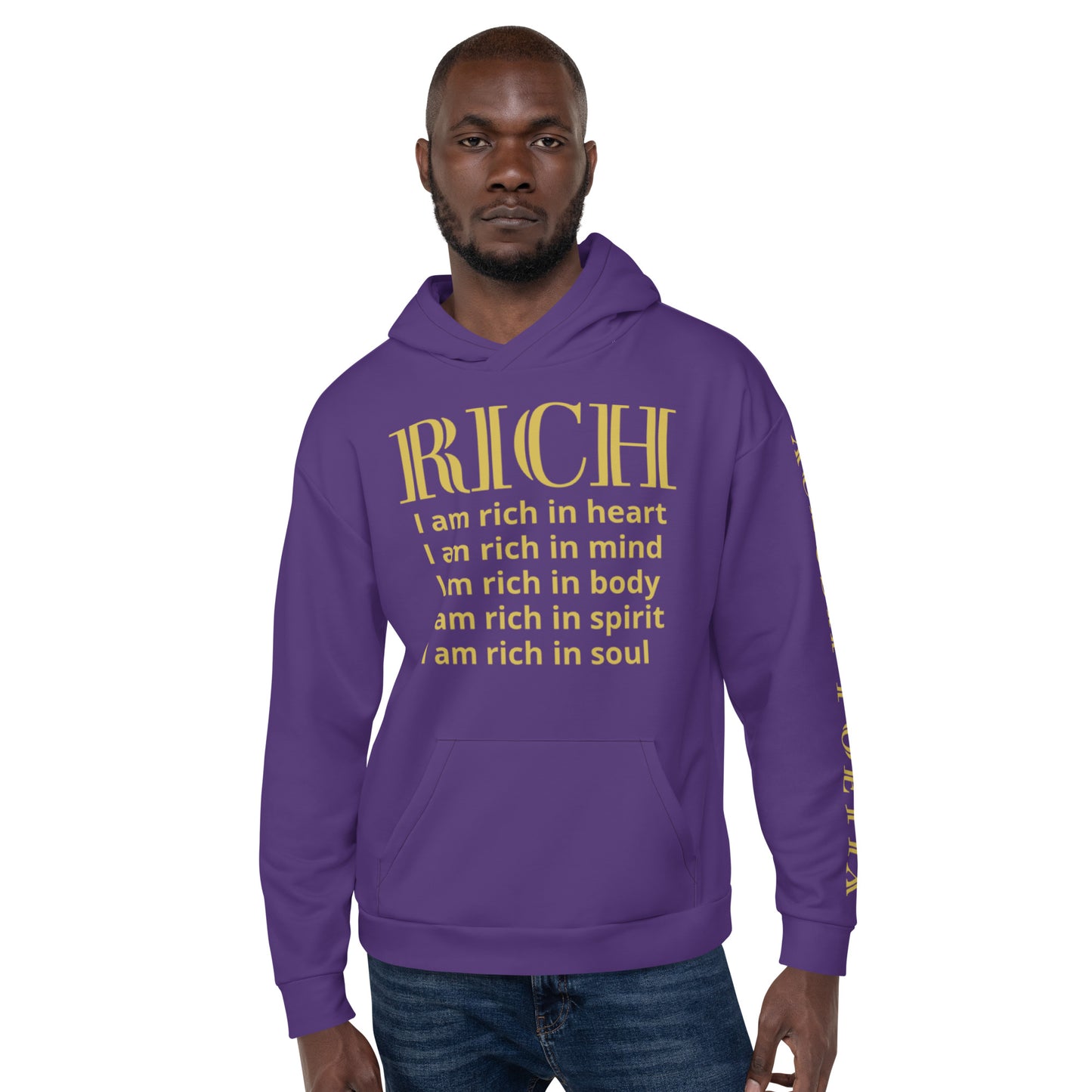 RICH BY XCLUSIF POETIX PURPLE & GOLD Unisex Hoodie