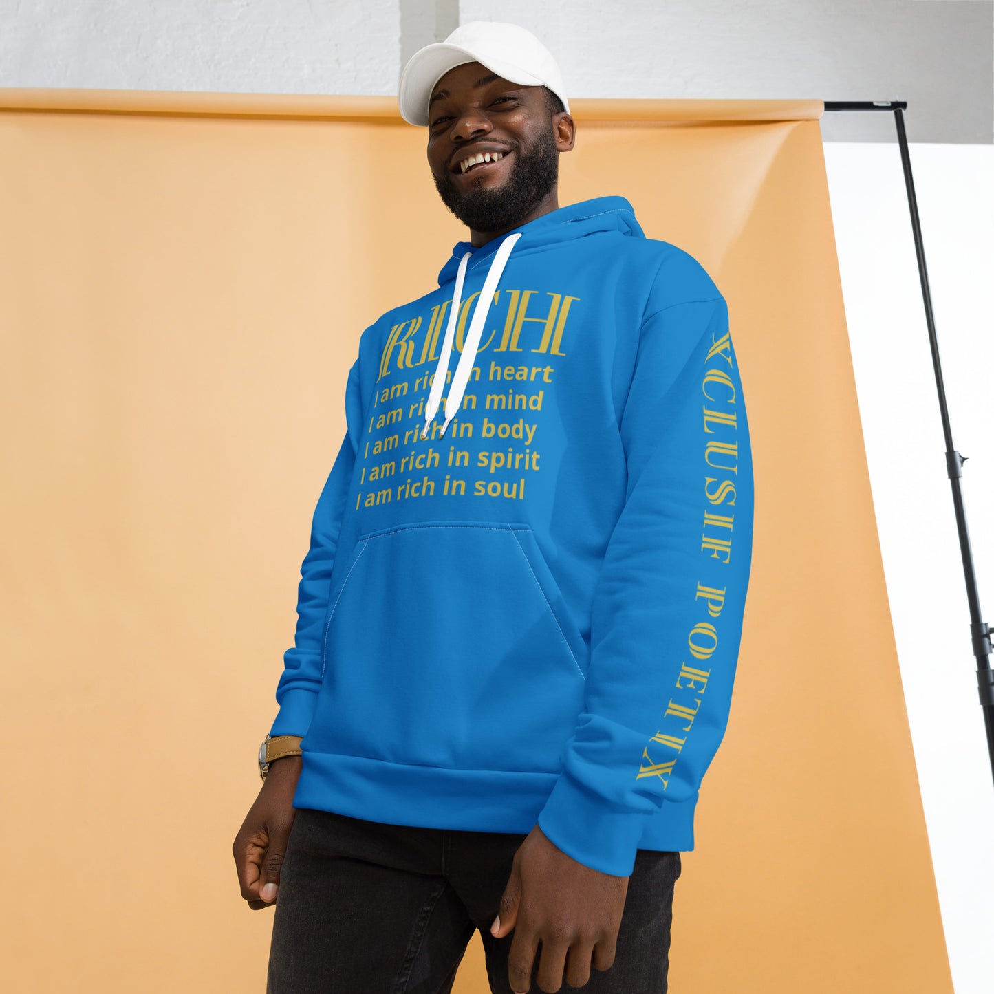 RICH BY XCLUSIF POETIX BLUE & GOLD Unisex Hoodie