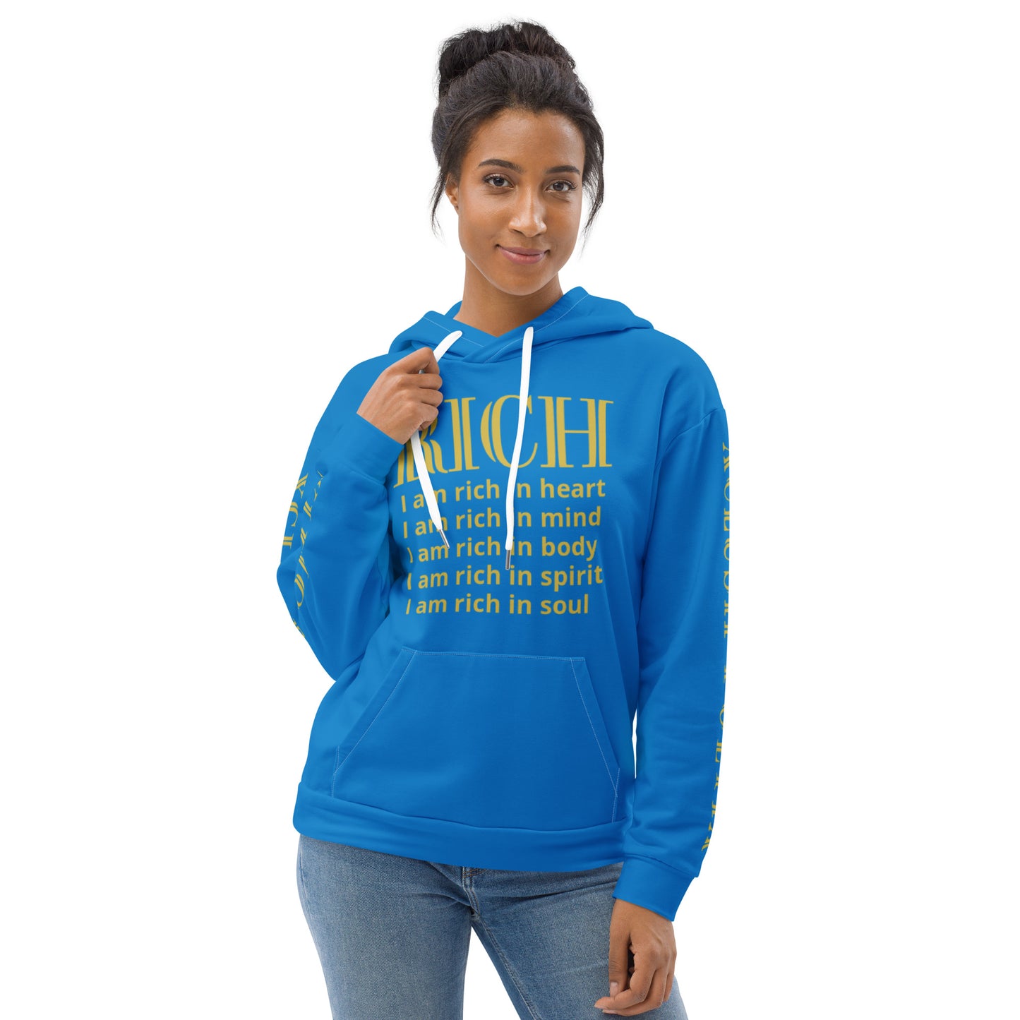 RICH BY XCLUSIF POETIX BLUE & GOLD Unisex Hoodie