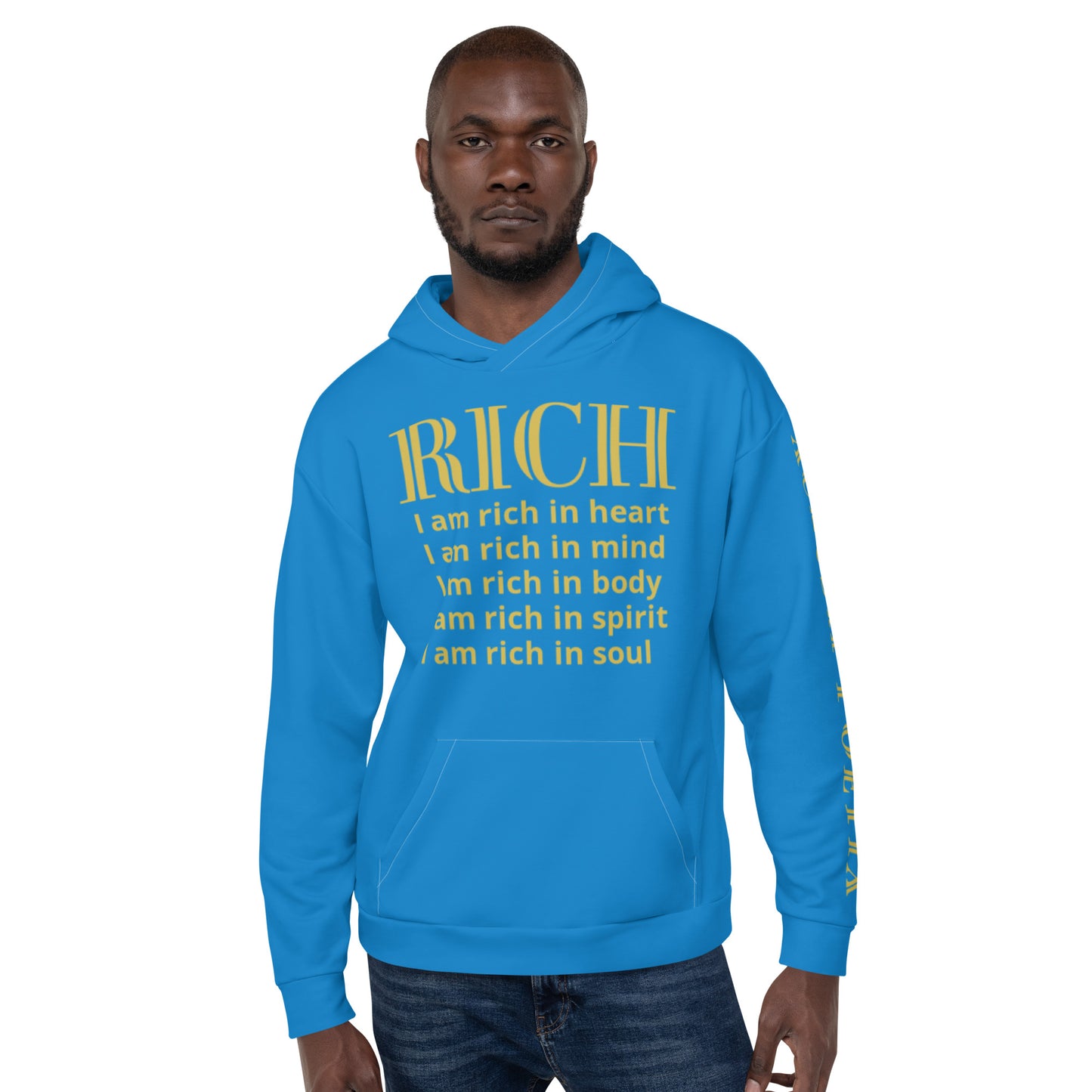 RICH BY XCLUSIF POETIX BLUE & GOLD Unisex Hoodie