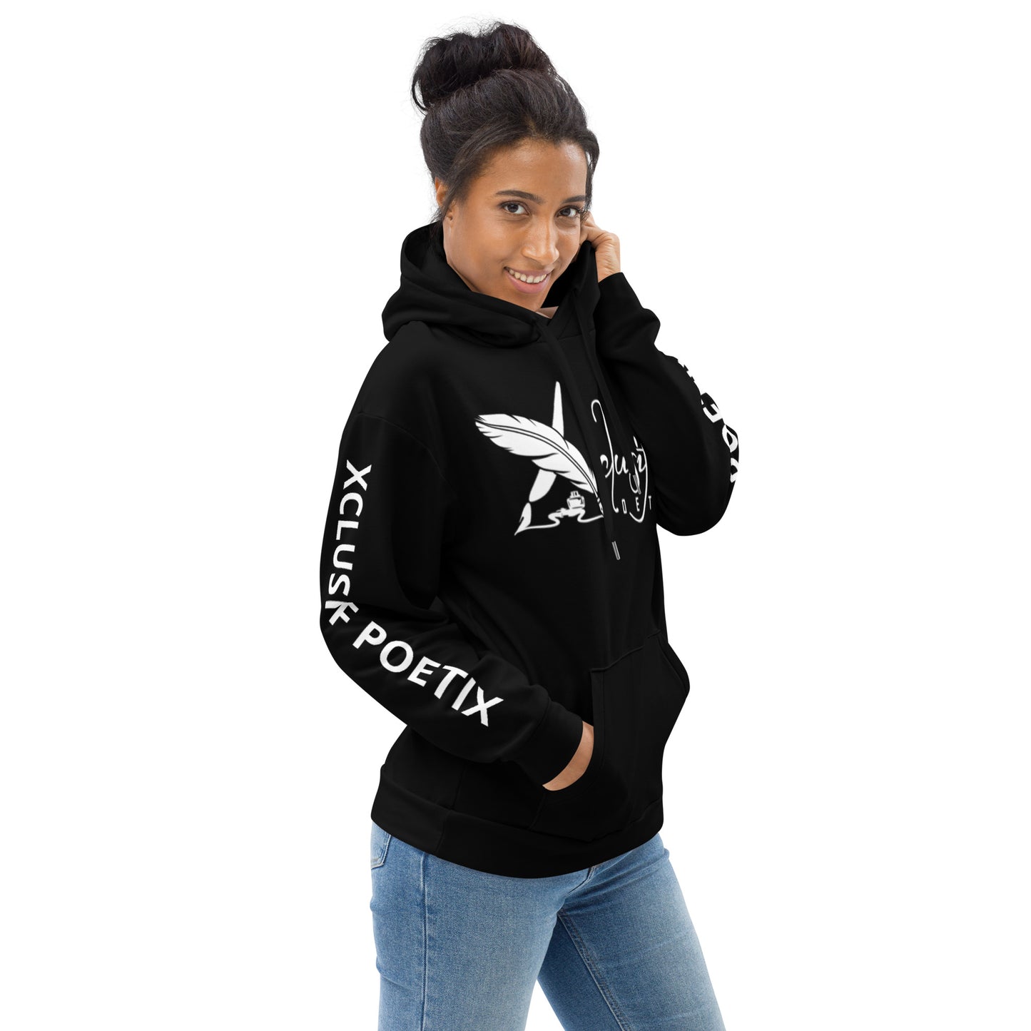 XCLUSIF POETIX BLACK & WHITE Unisex Hoodie