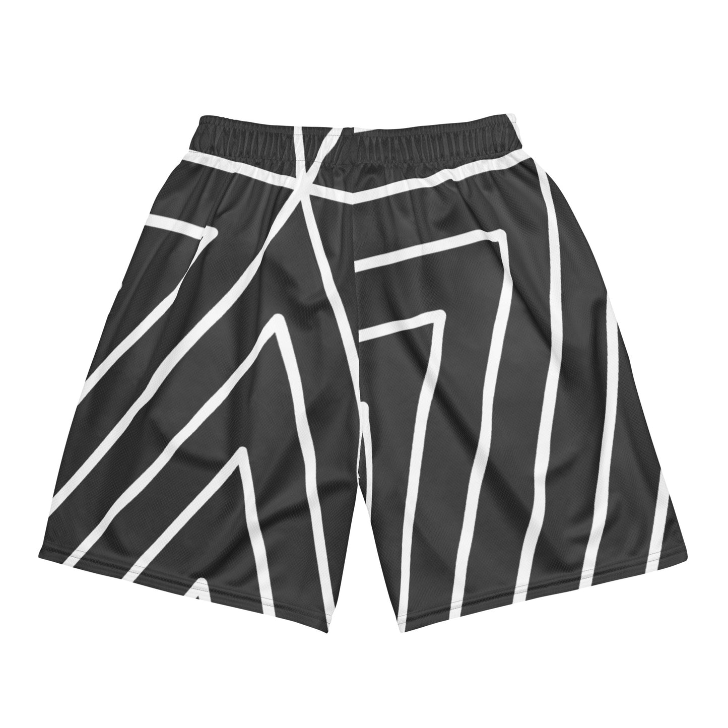 XCLUSIF POETIX BLACK TRIANGLE Unisex mesh shorts