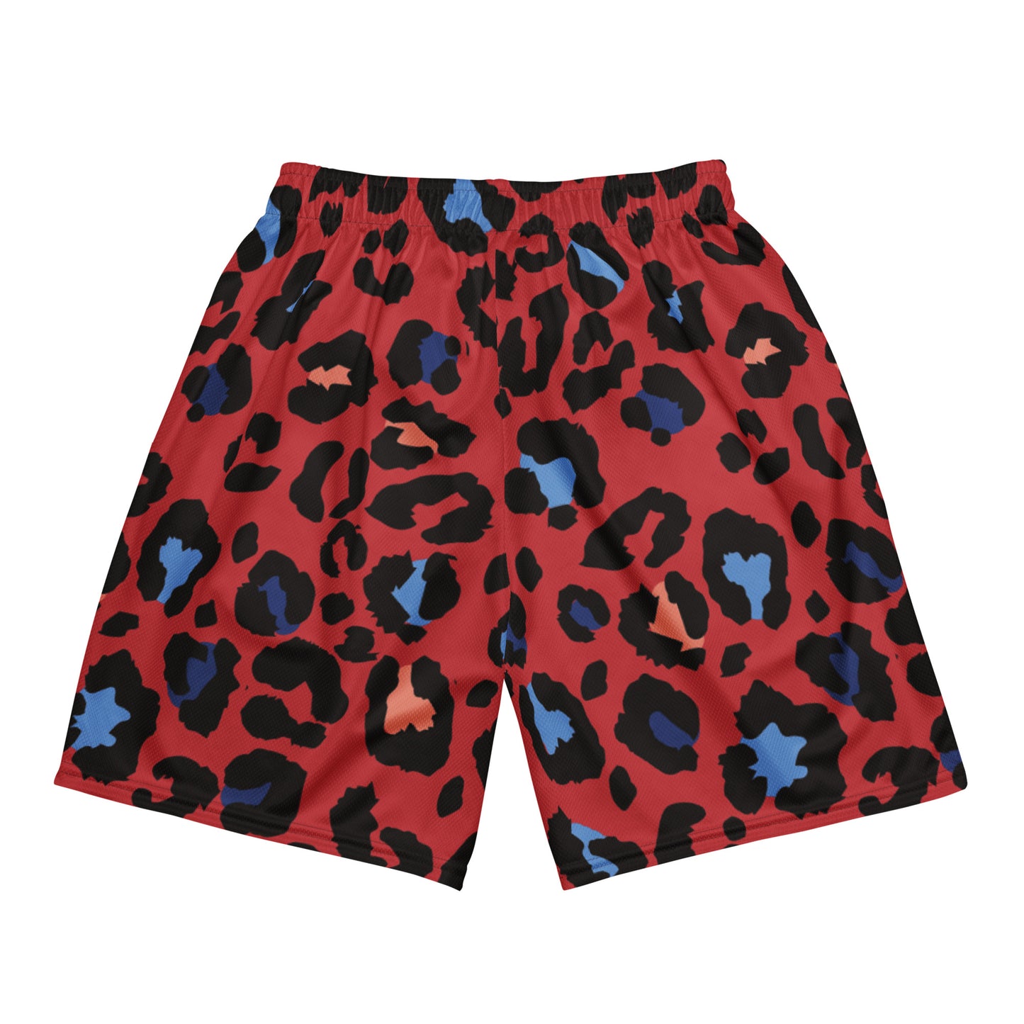 XCLUSIF POETIX RED LEOPARD Unisex mesh shorts