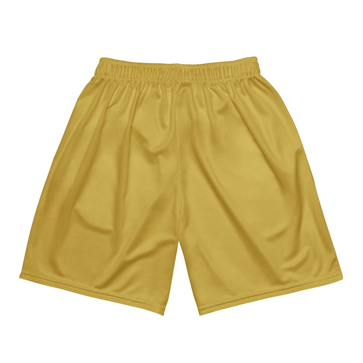 BLESSED BY XCLUSIF POETIX GOLD & WHITE Unisex mesh shorts