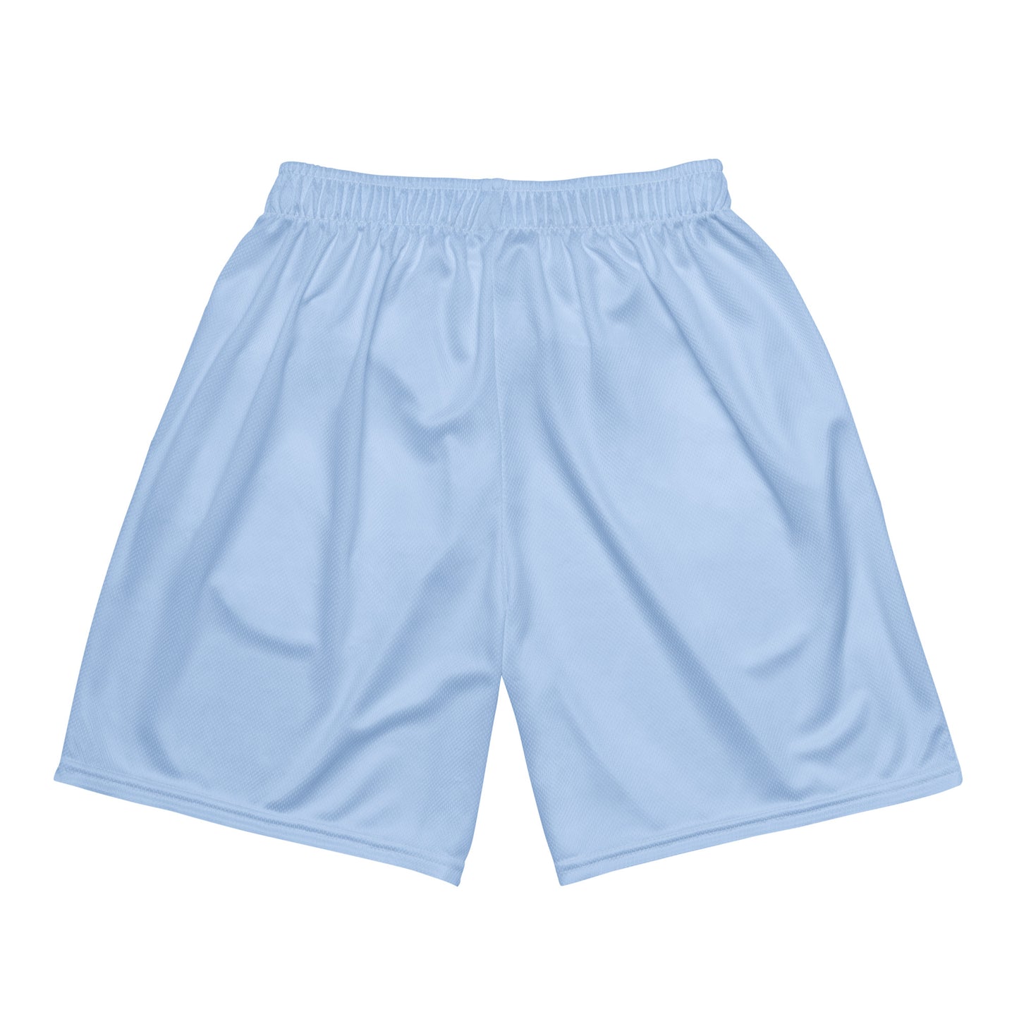 "LIVE FOR WHAT YOU LOVE" BY XCLUSIF POETIX LIGHT BLUE Unisex mesh shorts