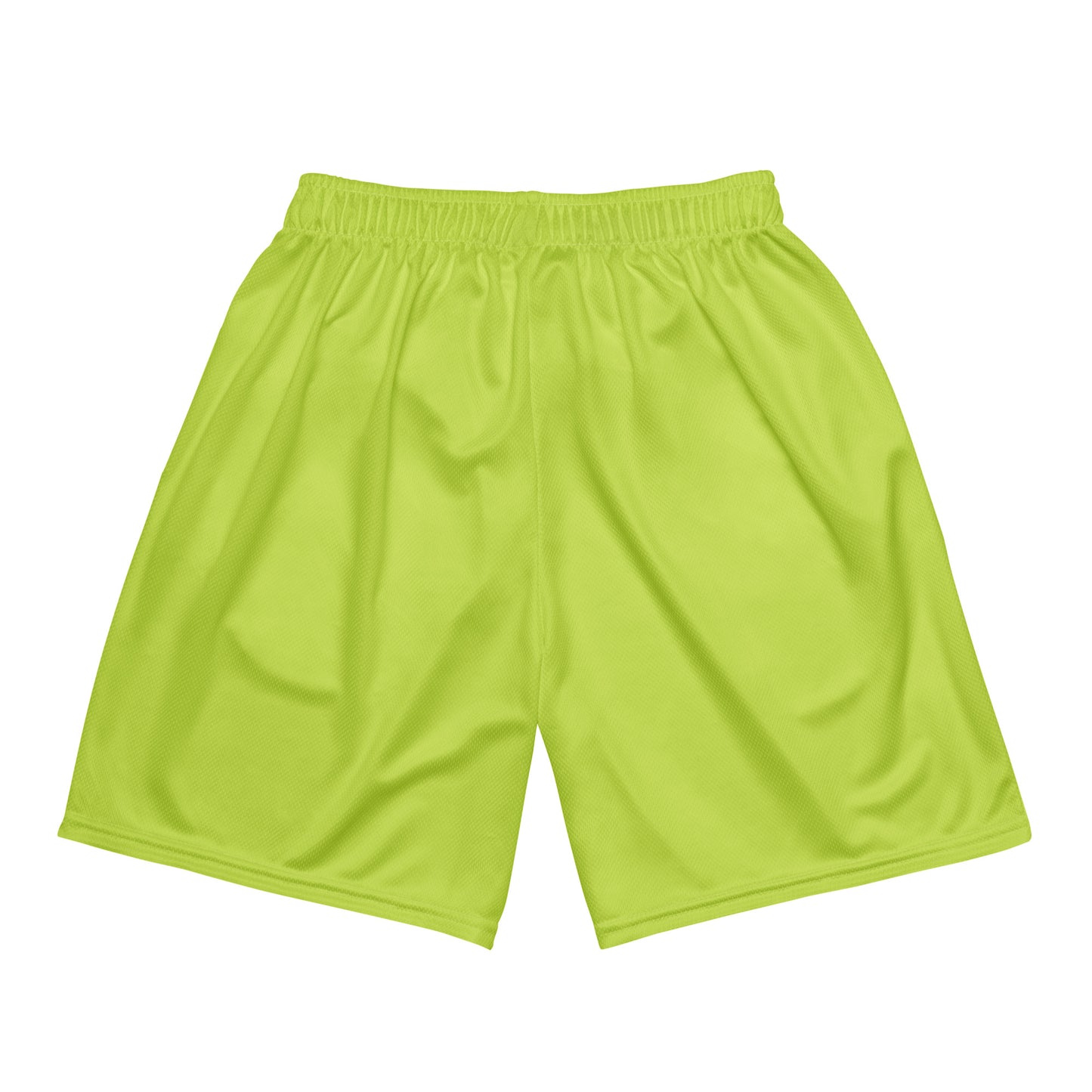 "LIVE FOR WHAT YOU LOVE" BY XCLUSIF POETIX LIGHT GREEN Unisex mesh shorts