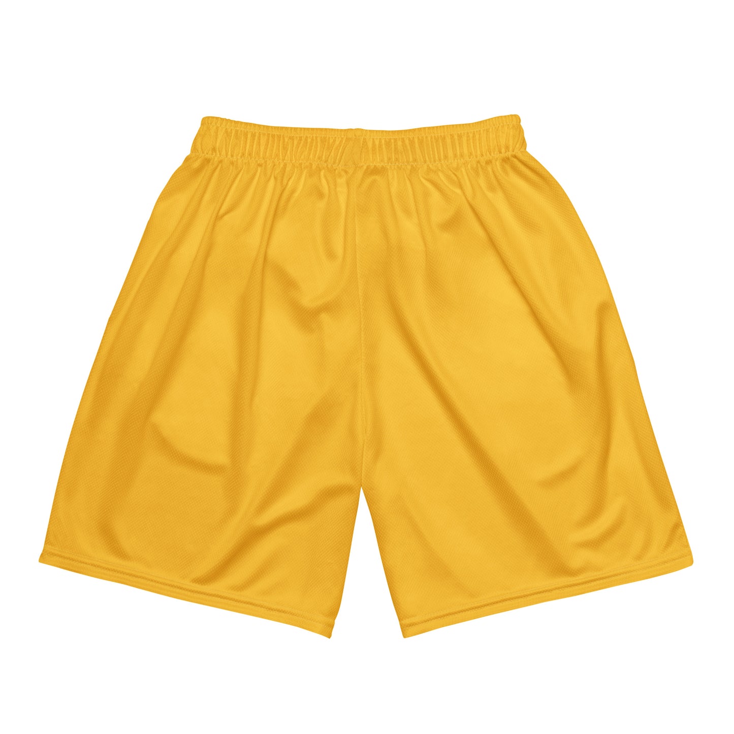 "LIVE FOR WHAT YOU LOVE" BY XCLUSIF POETIX YELLOW Unisex mesh shorts