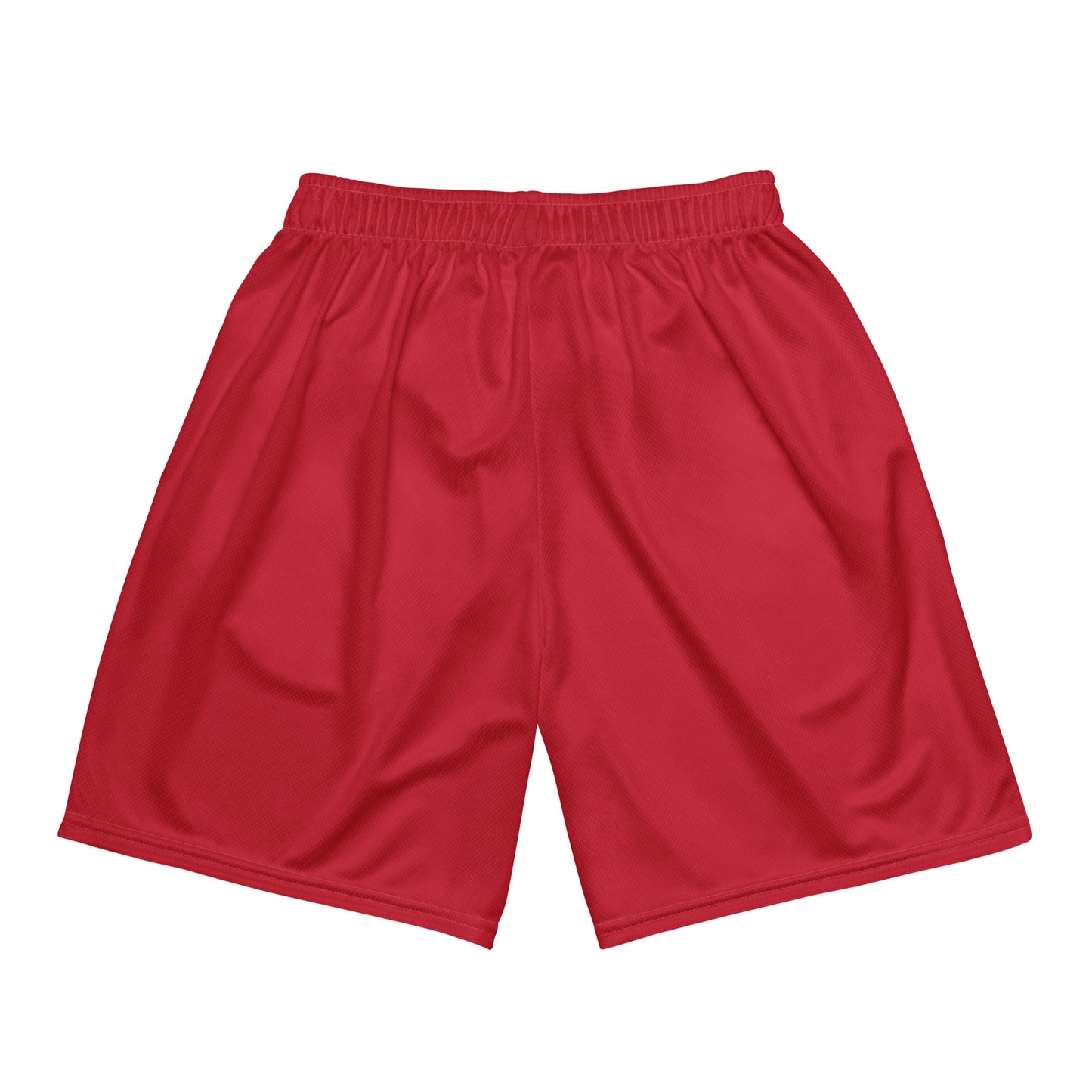 "LIVE FOR WHAT YOU LOVE" BY XCLUSIF POETIX RED Unisex mesh shorts