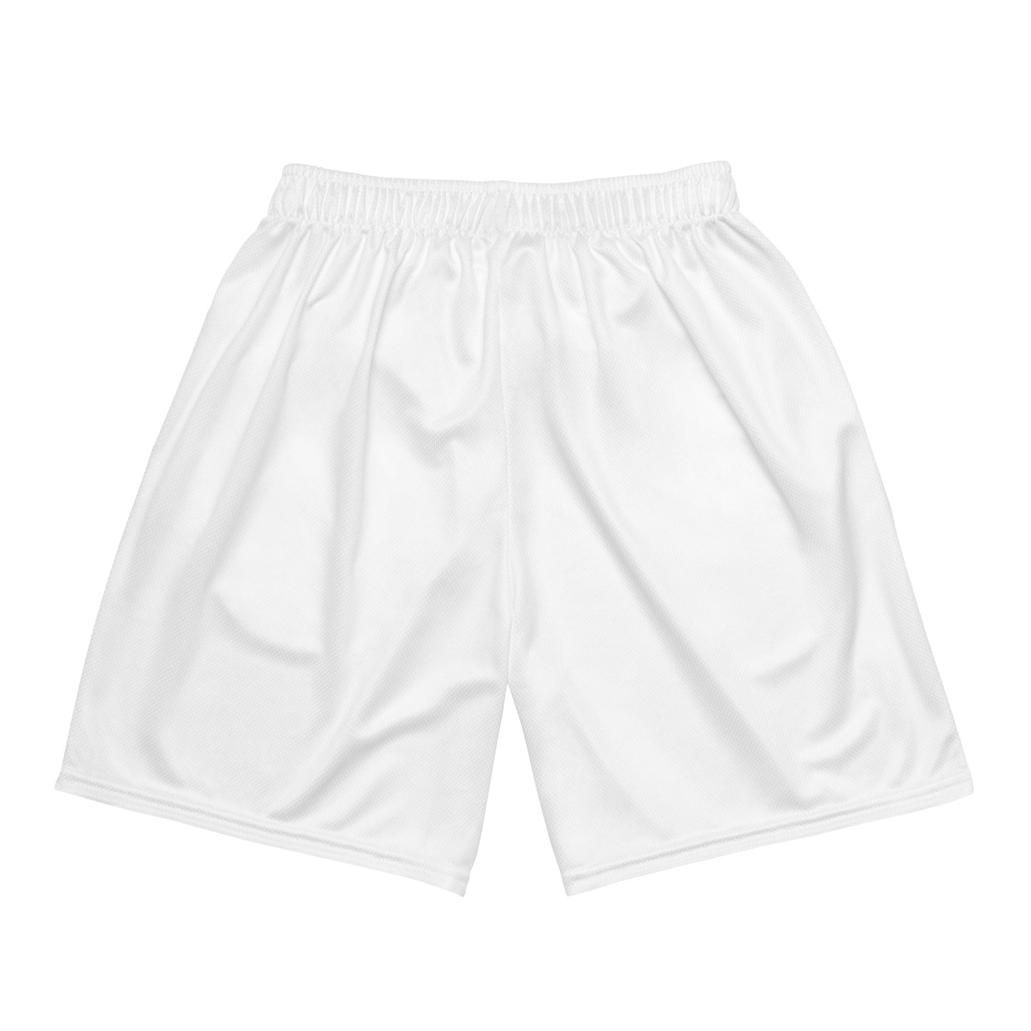 "LOVE ALWAYS WINS" BY XCLUSIF POETIX WHITE Unisex mesh shorts