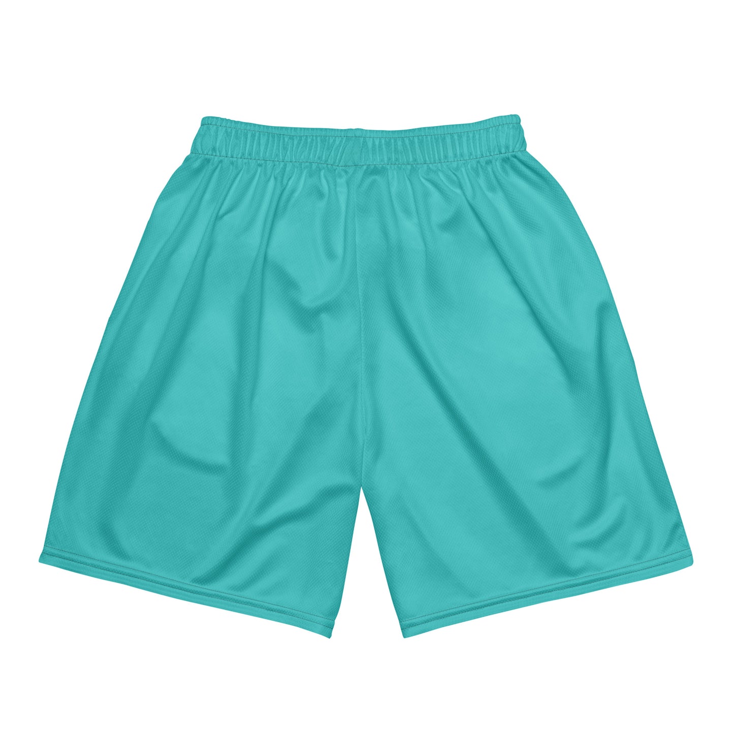 "LOVE ALWAYS WINS" BY XCLUSIF POETIX TURQUOISE Unisex mesh shorts