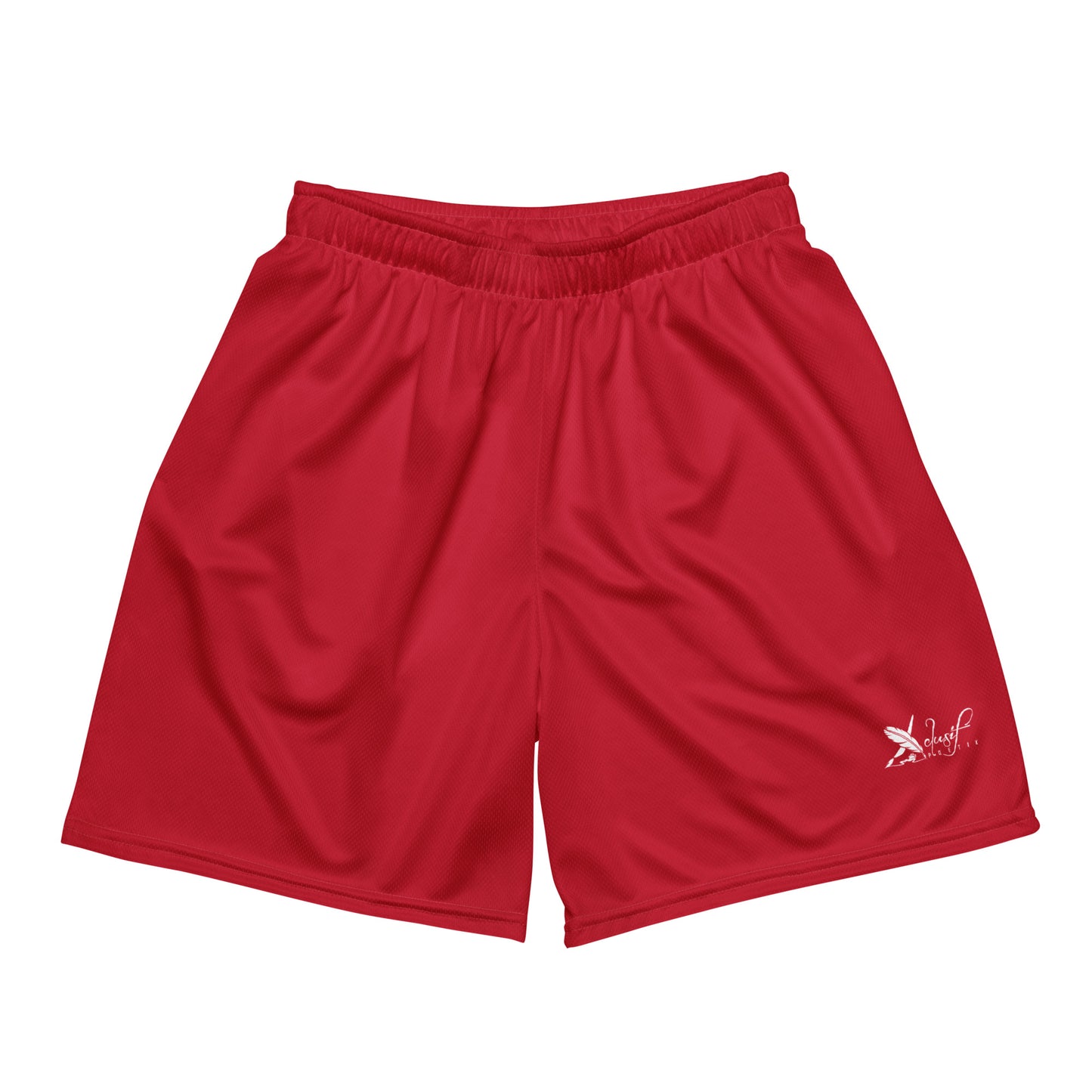 XCLUSIF POETIX RED & WHITE LOGO Unisex mesh shorts