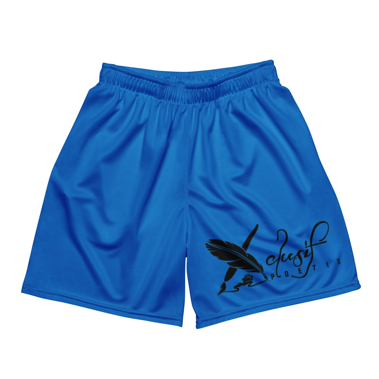 XCLUSIF POETIX BLUE & BLACK Unisex mesh shorts