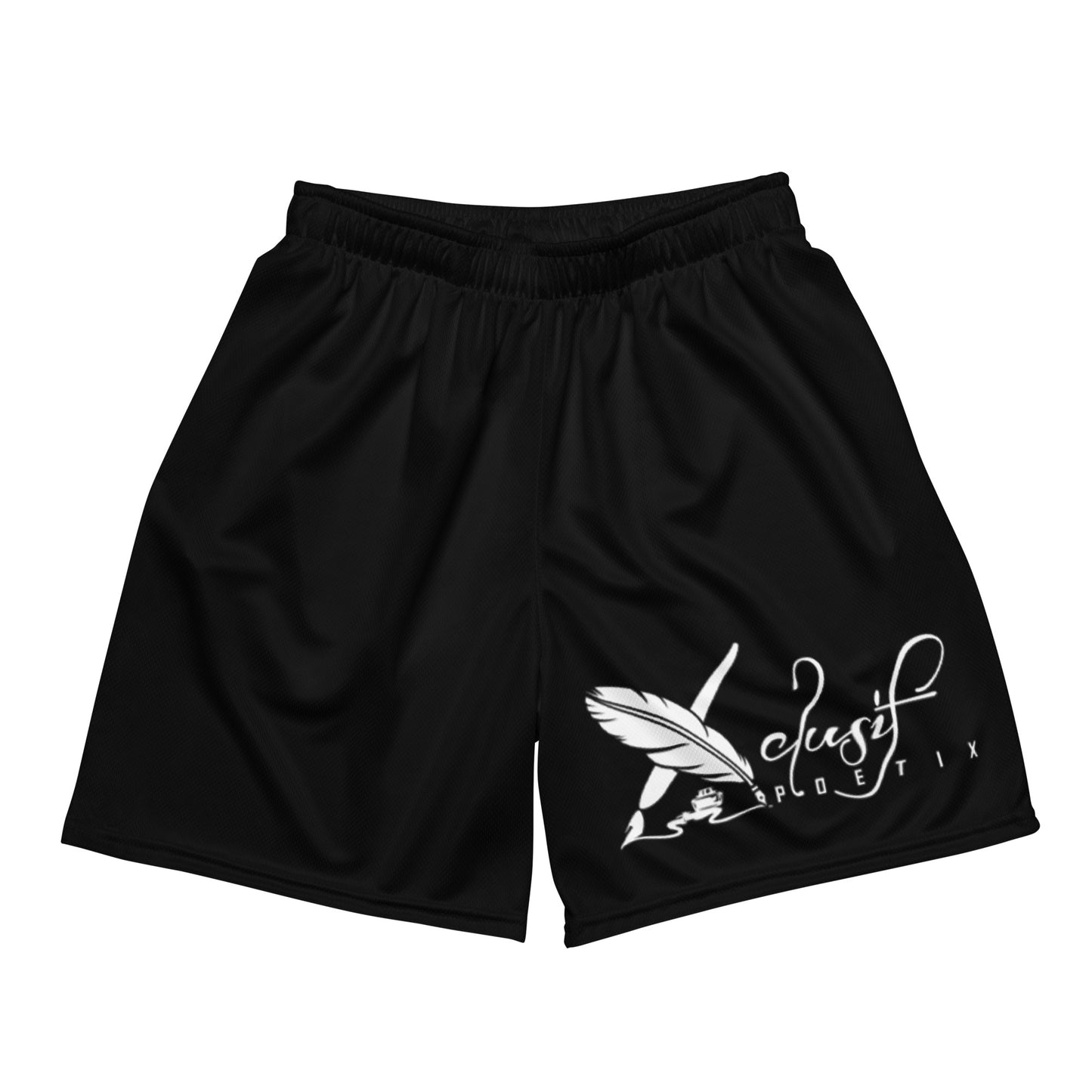 XCLUSIF POETIX BLACK & WHITE Unisex mesh shorts