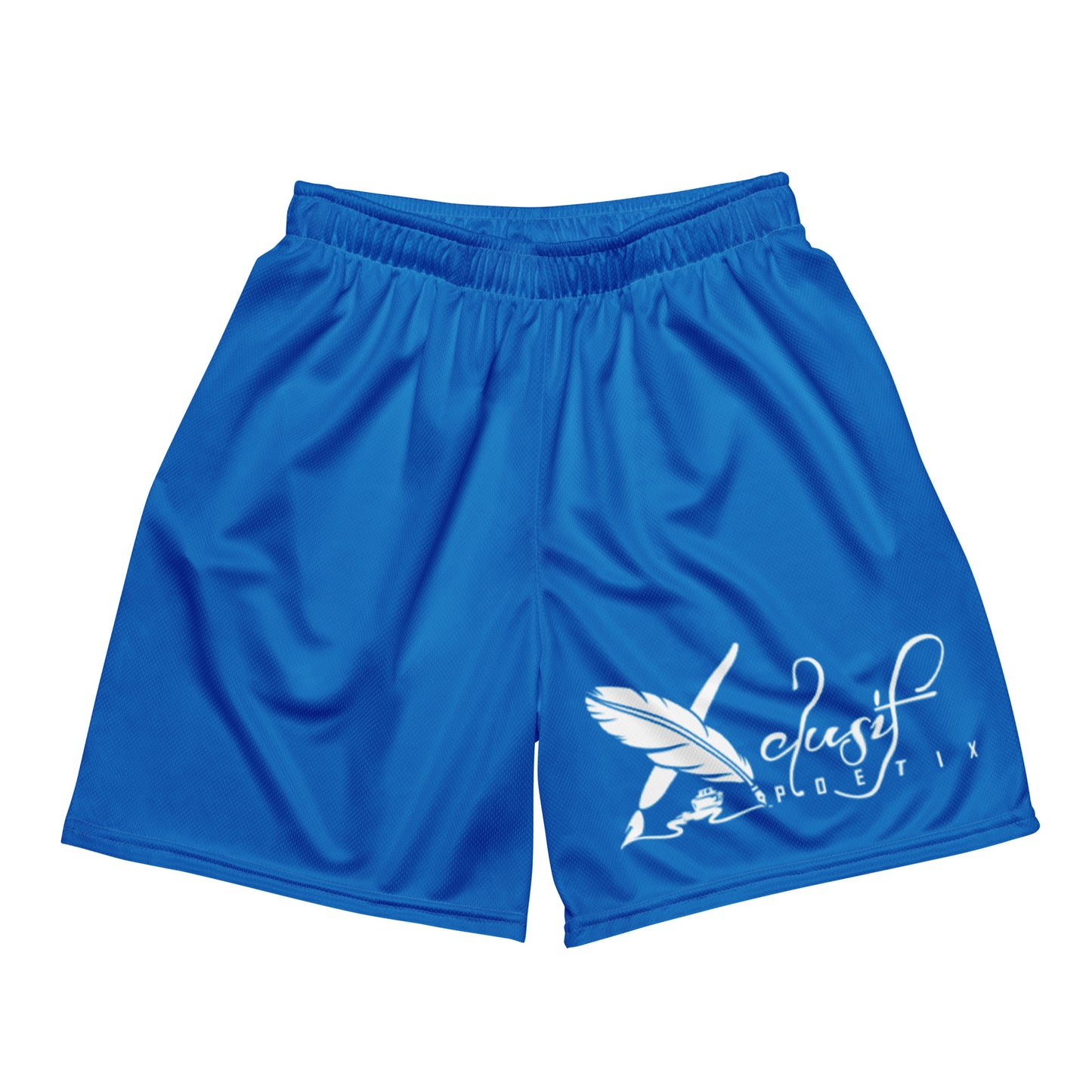 XCLUSIF POETIX BLUE & WHITE Unisex mesh shorts