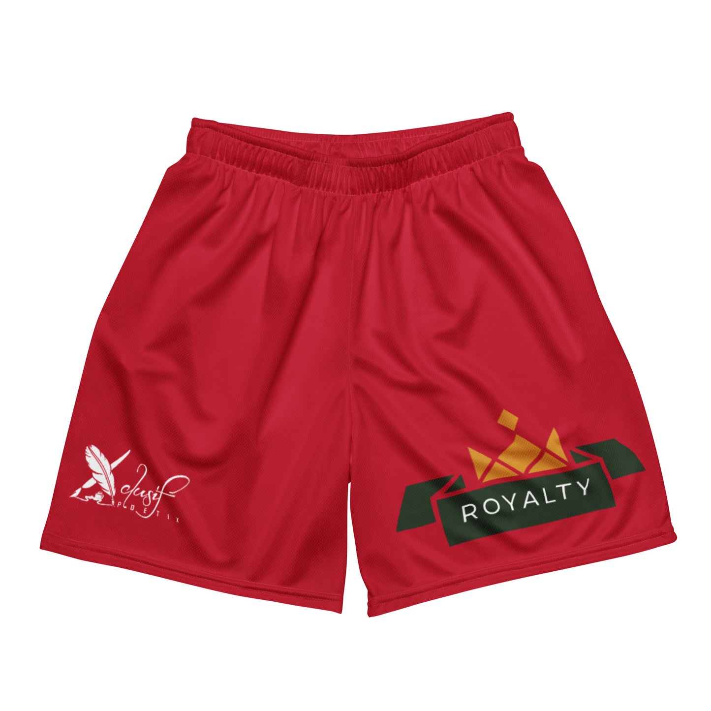 ROYALTY BY XCLUSIF POETIX RED Unisex mesh shorts