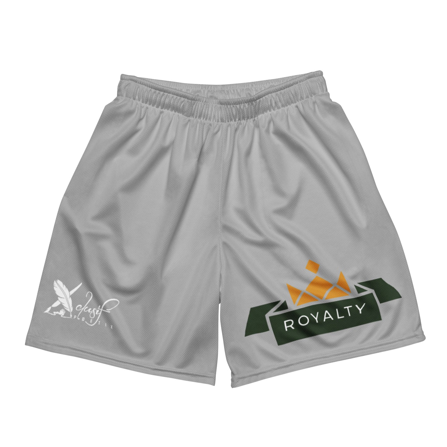 ROYALTY BY XCLUSIF POETIX SILVER Unisex mesh shorts