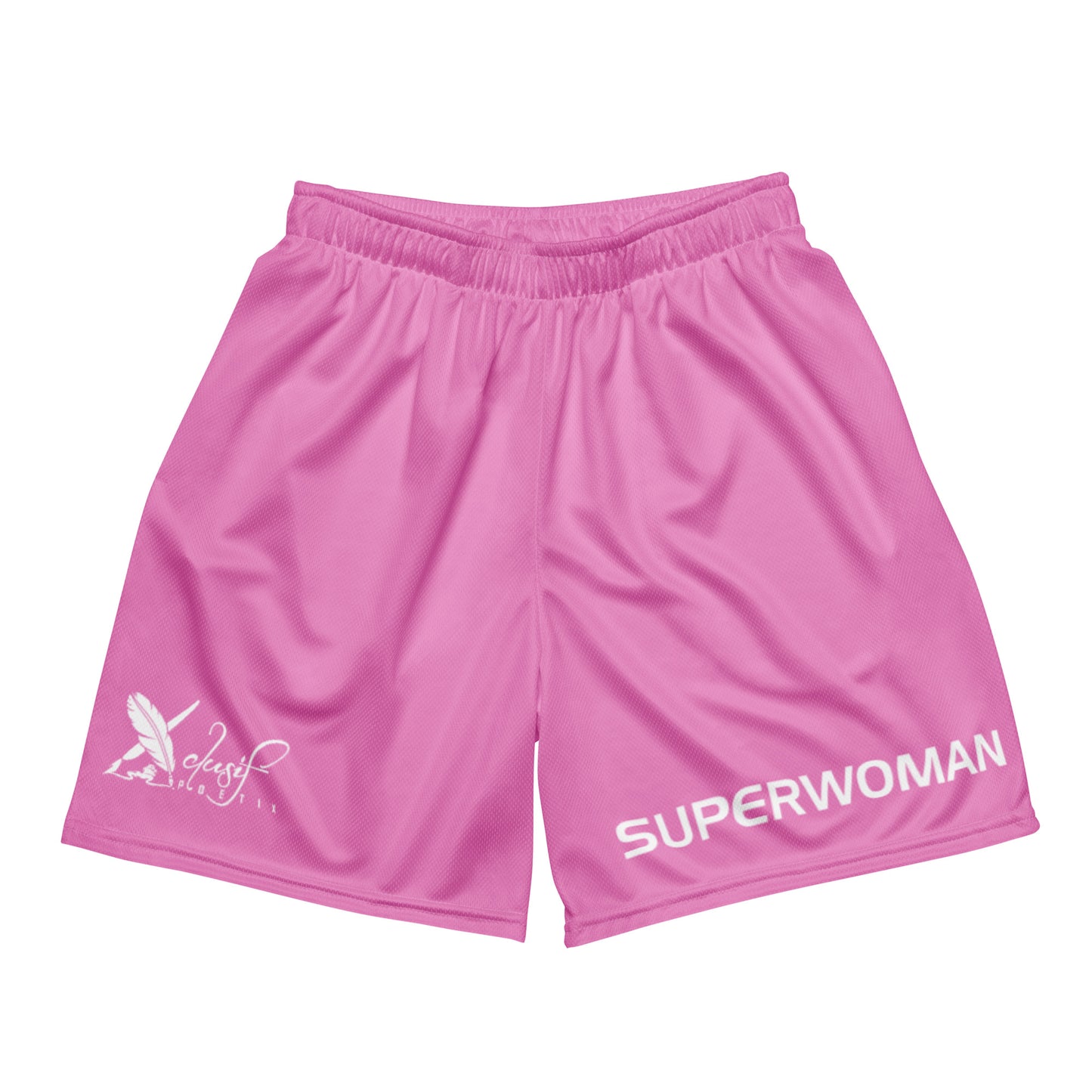 SUPERWOMAN BY XCLUSIF POETIX LAVENDER & WHITE Unisex mesh shorts