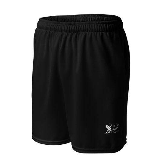 XCLUSIF POETIX BLACK & WHITE Unisex mesh shorts