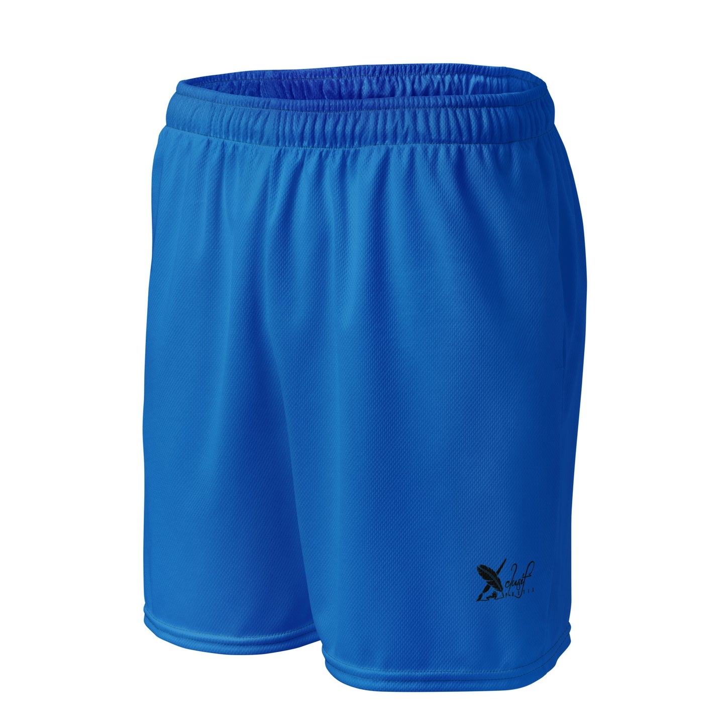 XCLUSIF POETIX BLUE & BLACK LOGO Unisex mesh shorts