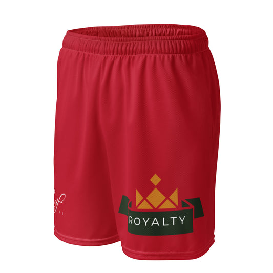 ROYALTY BY XCLUSIF POETIX RED Unisex mesh shorts