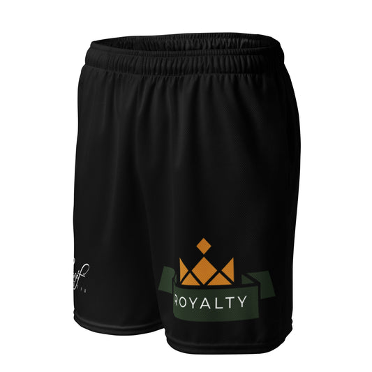 ROYALTY BY XCLUSIF POETIX BLACK Unisex mesh shorts