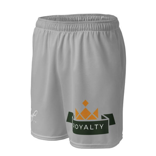 ROYALTY BY XCLUSIF POETIX SILVER Unisex mesh shorts