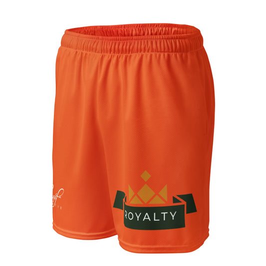 ROYALTY BY XCLUSIF POETIX ORANGE Unisex mesh shorts