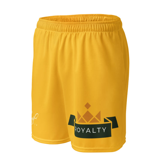 ROYALTY BY XCLUSIF POETIX YELLOW Unisex mesh shorts