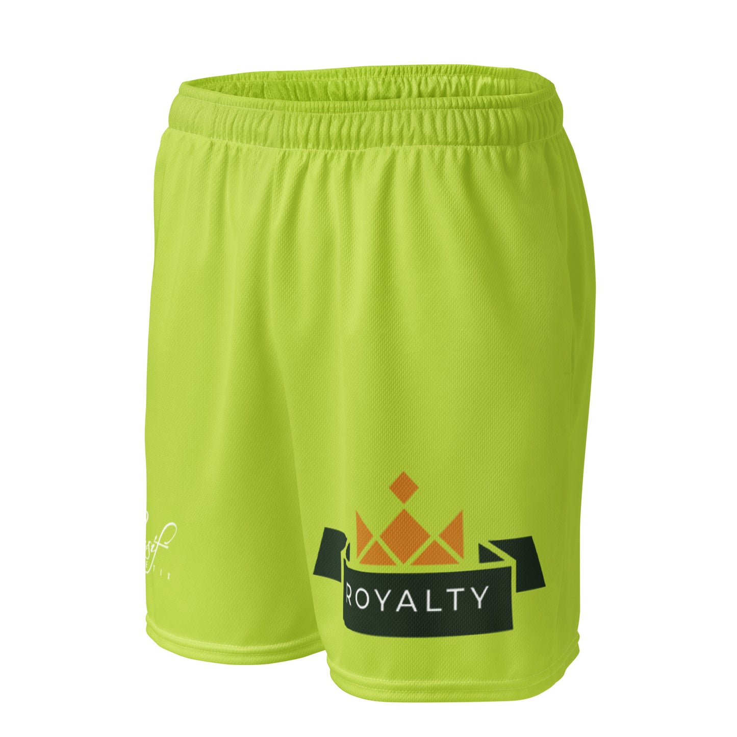 ROYALTY BY XCLUSIF POETIX LIGHT GREEN Unisex mesh shorts