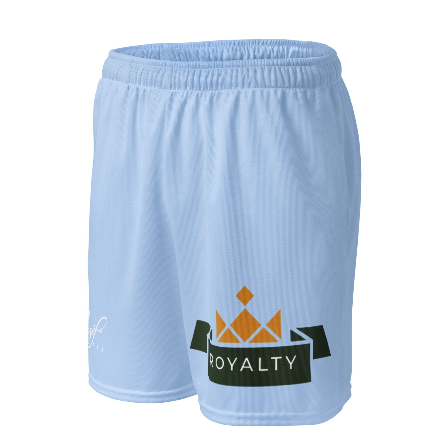 ROYALTY BY XCLUSIF POETIX LIGHT BLUE Unisex mesh shorts