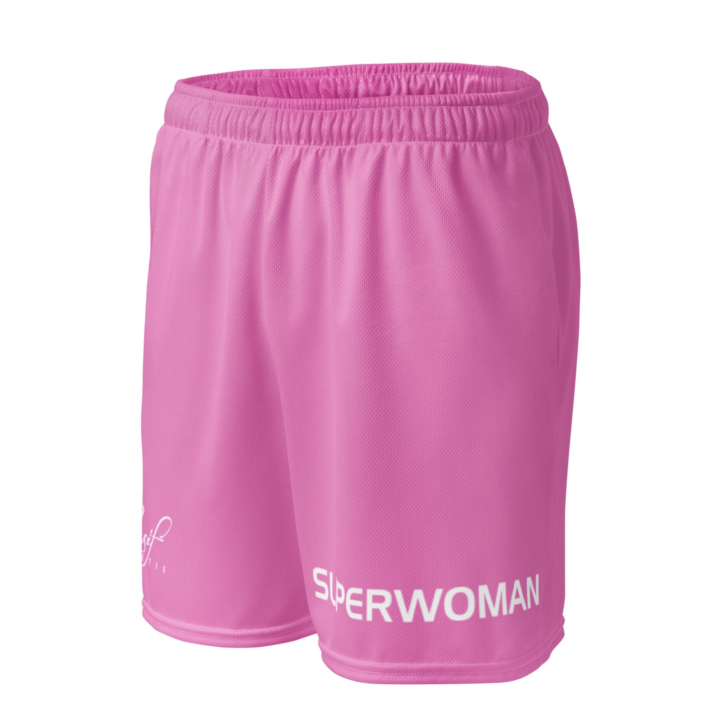 SUPERWOMAN BY XCLUSIF POETIX LAVENDER & WHITE Unisex mesh shorts